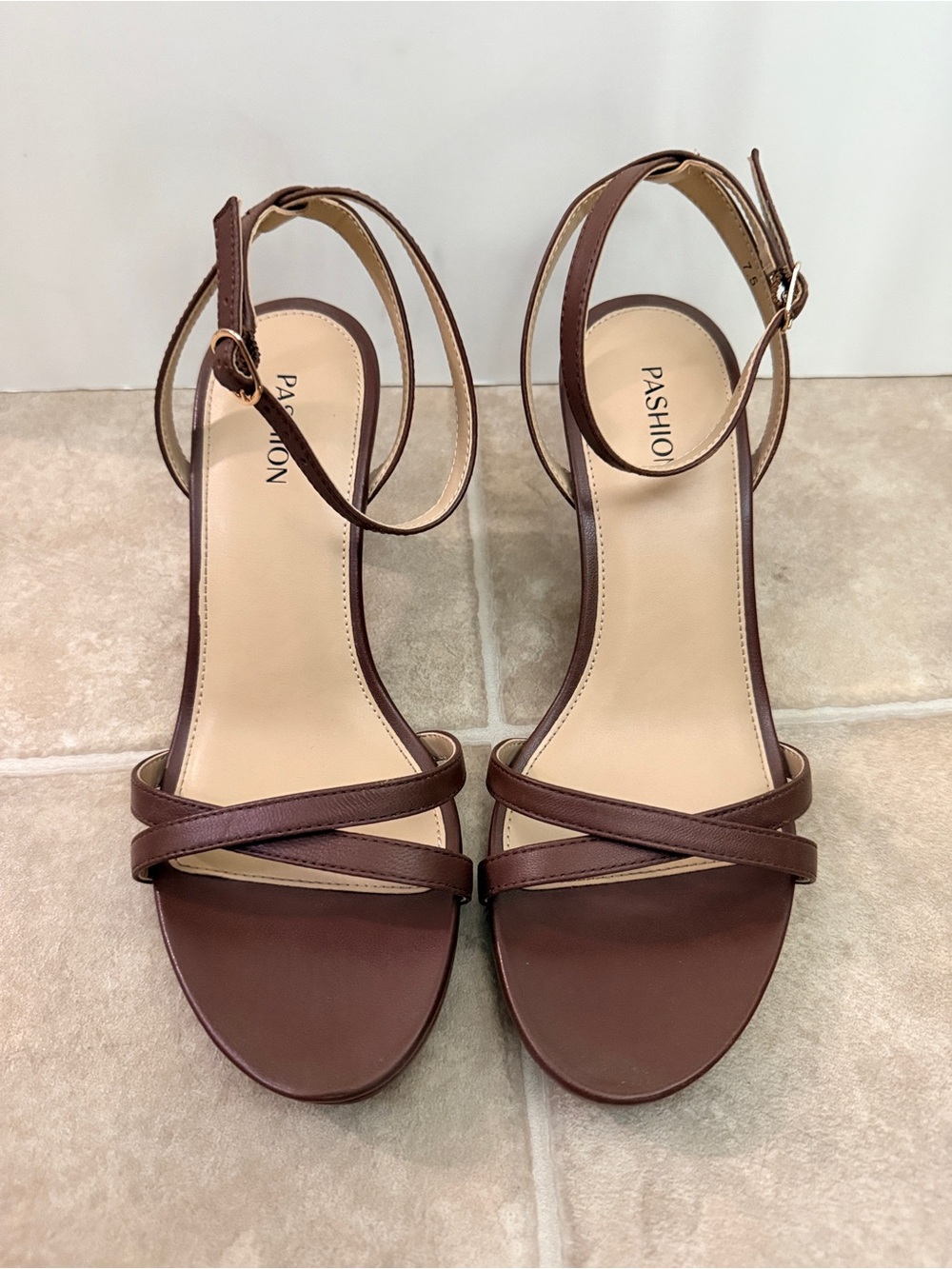 Brynn Walnut Leather 3 Inch Stilettos Size 7.5 Pashion Footwear - Picture 2 of 10